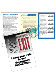 Emergency Preparedness – Learn Your Role – Safety Pocket Guide with Quiz