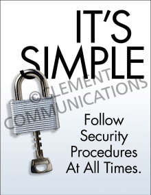 Security – It's Simple – Posters