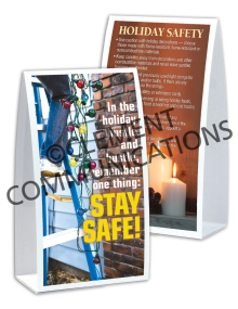 Seasonal Safety - Hustle - Table-top Tent Cards