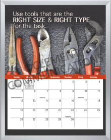 Our Calendar Poster Subscription is an effective way to reinforce important safety or motivational messages while keeping track of the days of the month.