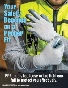 Your Safety Depends on a Proper Fit Poster