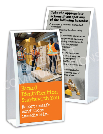 Hazard Identification - Starts With You - Table-top Tent Cards
