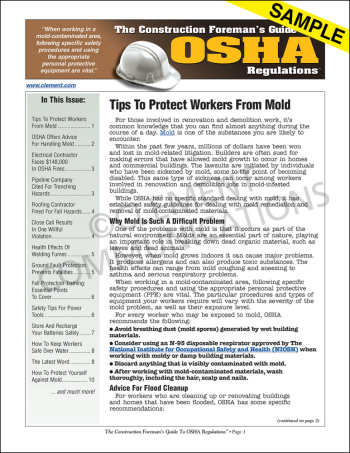 The Construction Foreman's Guide To OSHA Regulations™