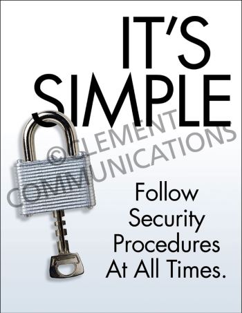 Security – It's Simple – Posters