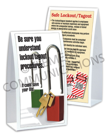 Lockout/Tagout - Understand - Table-top Tent Cards