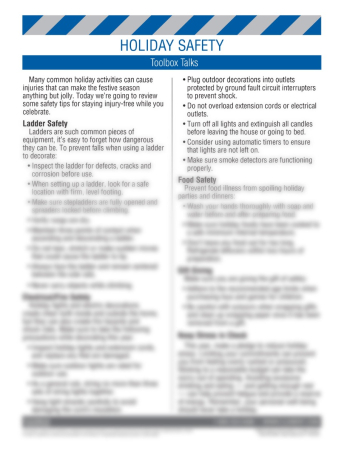 Holidays - Holiday Safety